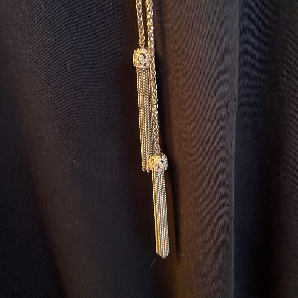 NWT Tassel necklace that can be worn long, short, braided, as a belt -42” chain - Picture 5 of 7